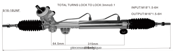 crémaillère de direction assistée 7836993l5 JBFR6V2712 Pieces Moto Belgique BUICK