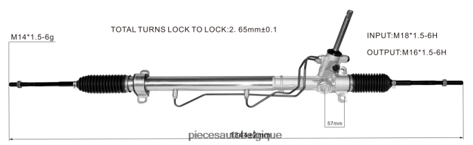 crémaillère de direction assistée 22930456 JBFR6V2707 Pieces Occasion Moto Belgique CHEVROLET
