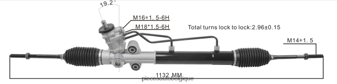 crémaillère de direction assistée 95209431 96952196 96451425 96852935 95961360 96442383 96407342 JBFR6V2691 Pieces Auto Belgique CHEVROLET