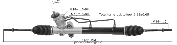 crémaillère de direction assistée 96442387 96384060 JBFR6V2692 Pieces Moto Belgique CHEVROLET