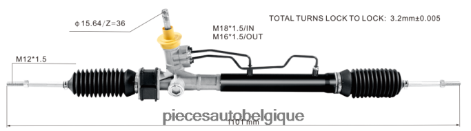 crémaillère de direction assistée s11-3400010bb 96518943 96518944 96879491 JBFR6V2681 Pieces Auto Belgique CHEVROLET