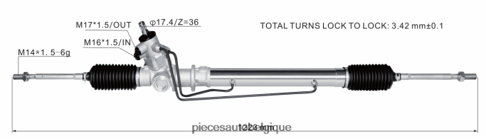 crémaillère de direction assistée 44504-87601-000 JBFR6V2811 Pieces Auto Belgique DAIHATSU