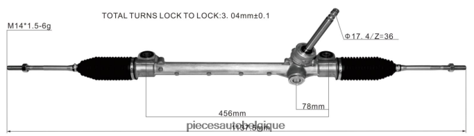crémaillère de direction assistée 45502-bz090 JBFR6V2812 Pieces Moto Belgique DAIHATSU