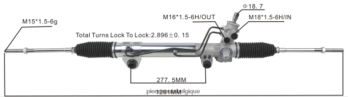 crémaillère de direction assistée 52039207ac 52106477ac 52106477af JBFR6V2782 Pieces Moto Belgique DODGE/CHRYSLER