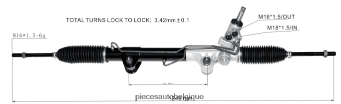 crémaillère de direction assistée 52109984ah 97390 1020219 52109970aa 22-389 JBFR6V2792 Pieces Moto Belgique DODGE/CHRYSLER