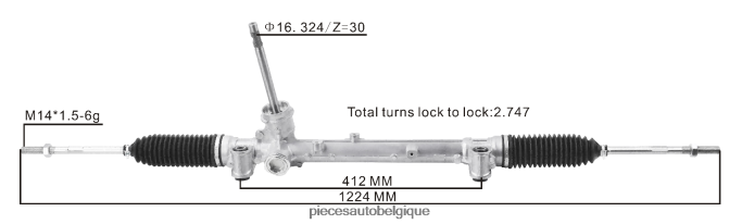 crémaillère de direction assistée 77367810 68263318aa 52060738 52060739 51967456 52076430 52113668 52005180 51936135 52158027 52158028 JBFR6V2794 Accessoires Auto Belgique DODGE/CHRYSLER