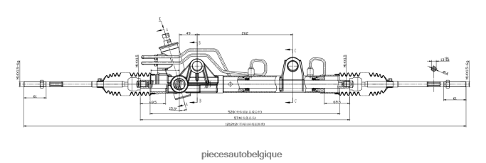 crémaillère de direction assistée 96fb-3200-ah JBFR6V2663 Accessoires Moto Belgique FORD