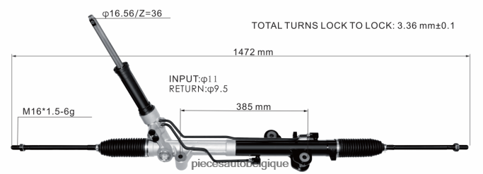 crémaillère de direction assistée ck413200ae/aj JBFR6V2671 Pieces Auto Belgique FORD