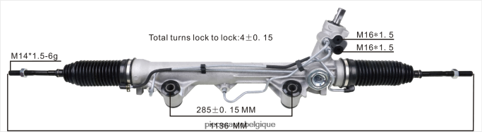 crémaillère de direction assistée f87z-3504-lc/rm JBFR6V2665 Pieces Voitures Belgique FORD