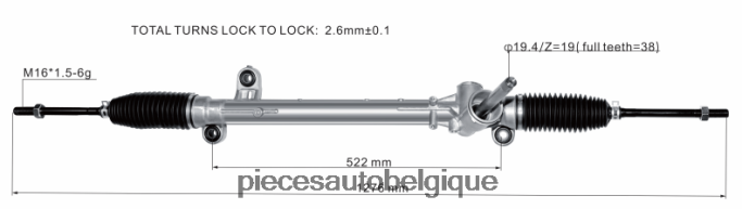 crémaillère de direction assistée jx6c-3a500-ad JBFR6V2664 Accessoires Auto Belgique FORD