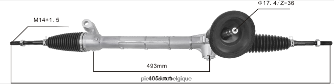 crémaillère de direction assistée 51336-s04-001 53400-t9a-003 JBFR6V2540 Pièces Automobiles Pas Chères HONDA