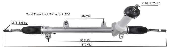 crémaillère de direction assistée 56500-d3100 56500-d7100 JBFR6V2752 Pieces Moto Belgique HYUNDAI/KIA