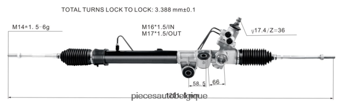 crémaillère de direction assistée 8-97943518-0 8-97944520-0 JBFR6V2603 Accessoires Moto Belgique ISUZU