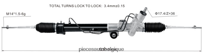crémaillère de direction assistée 8-97943520-1 JBFR6V2606 Pieces Detachees Moto Belgique ISUZU