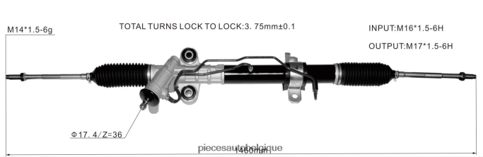 crémaillère de direction assistée 8-98394876-4 JBFR6V2611 Pieces Auto Belgique ISUZU