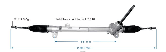 crémaillère de direction assistée kb7w-32-110a JBFR6V2632 Pieces Moto Belgique MAZDA