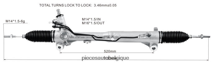 crémaillère de direction assistée ua3n-32-110 JBFR6V2642 Pieces Moto Belgique MAZDA