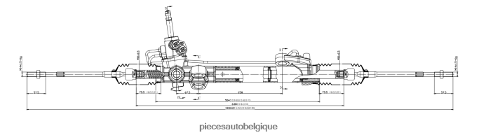 crémaillère de direction assistée 4410a064 4410a308 JBFR6V2555 Pieces Voitures Belgique MITSUBISHI