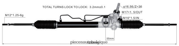 crémaillère de direction assistée 4410a313 JBFR6V2558 Pièces Automobiles Belgique MITSUBISHI