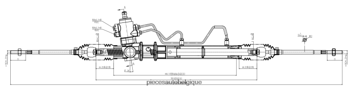 crémaillère de direction assistée mb911897 JBFR6V2551 Pieces Auto Belgique MITSUBISHI