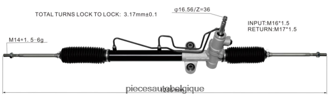 crémaillère de direction assistée mr961356 JBFR6V2547 Pieces Occasion Moto Belgique MITSUBISHI