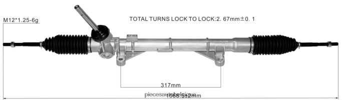 crémaillère de direction assistée 48001-1ka0d 48001-1ka0b 48001-1ka0e 48001-1ka0a JBFR6V2583 Accessoires Moto Belgique NISSAN