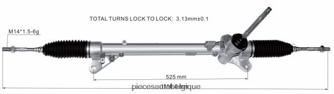 crémaillère de direction assistée 48001-4eh0b 48001-4eh0a JBFR6V2572 Pieces Moto Belgique NISSAN