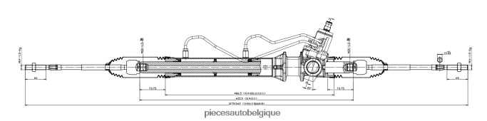 crémaillère de direction assistée 490010w015 490010w010 JBFR6V2564 Accessoires Auto Belgique NISSAN
