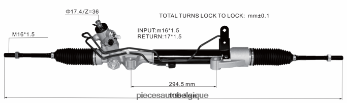 crémaillère de direction assistée 49001-3ka0a 49001-5aa0a JBFR6V2577 Pieces Occasion Moto Belgique NISSAN