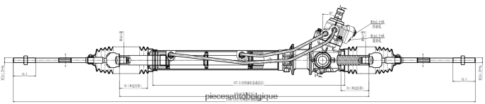 crémaillère de direction assistée 49001-99l005 JBFR6V2586 Pieces Detachees Moto Belgique NISSAN