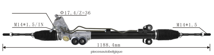 crémaillère de direction assistée 49001-cg101 JBFR6V2573 Accessoires Moto Belgique NISSAN