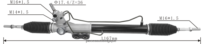crémaillère de direction assistée 49200-3x03a JBFR6V2585 Pieces Voitures Belgique NISSAN