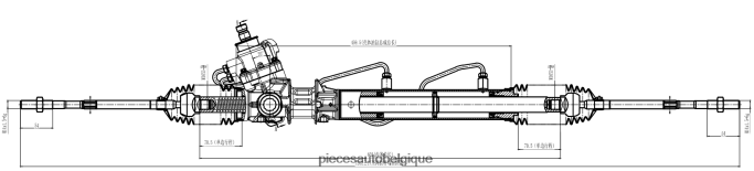 crémaillère de direction assistée 49200-44u05 JBFR6V2581 Pieces Auto Belgique NISSAN
