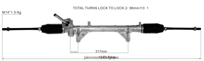 crémaillère de direction assistée 8200124407 8200565645 8200595934 8200124408 JBFR6V2808 Pièces Automobiles Belgique RENAULT
