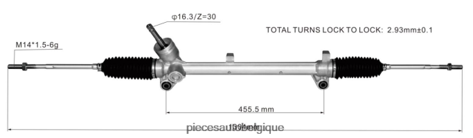 crémaillère de direction assistée 10138018 JBFR6V2831 Pieces Auto Belgique ROEWE