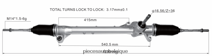 crémaillère de direction assistée 10180850 JBFR6V2830 Pièces Automobiles Pas Chères ROEWE