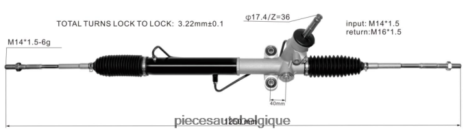 crémaillère de direction assistée 34110sc011 JBFR6V2815 Pieces Voitures Belgique SUBARU