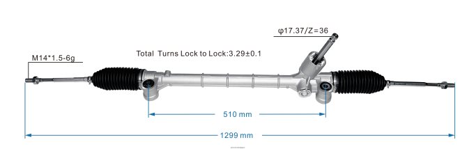 crémaillère de direction assistée 48500-m68p02 JBFR6V2622 Pieces Moto Belgique SUZUKI