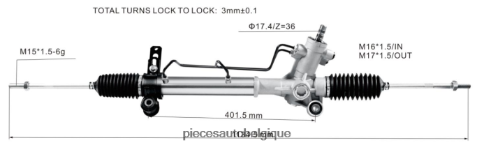 crémaillère de direction assistée 44200-42110 JBFR6V2493 Accessoires Moto Belgique TOYOTA