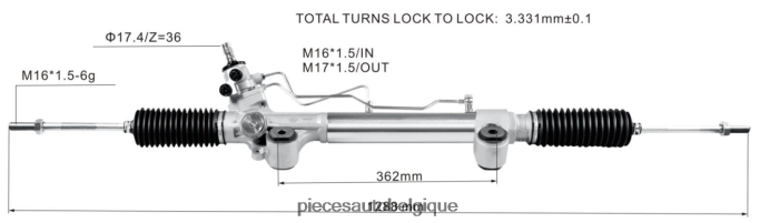 crémaillère de direction assistée 44250-0k710 44250-0k660 44250-0k820 JBFR6V2471 Pieces Auto Belgique TOYOTA