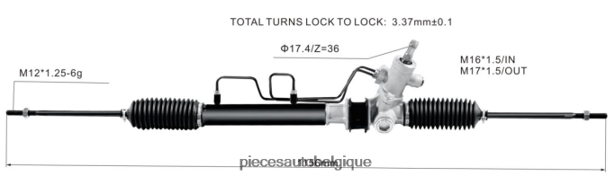 crémaillère de direction assistée 44250-10160 44250-0a010 44250-0a011 44250-0a012 44250-0a020 JBFR6V2516 Pieces Detachees Moto Belgique TOYOTA