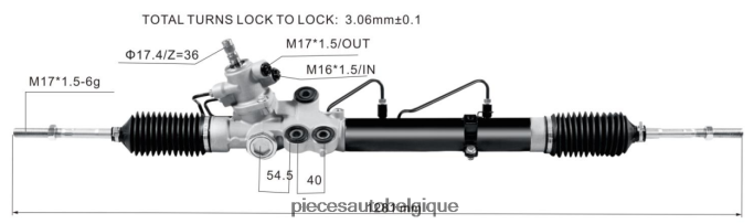crémaillère de direction assistée 44250-26220 JBFR6V2482 Pieces Moto Belgique TOYOTA