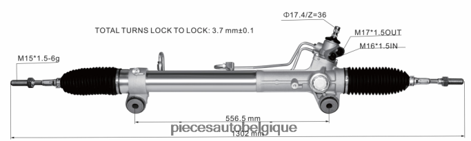 crémaillère de direction assistée 44250-26600 JBFR6V2447 Pieces Occasion Moto Belgique TOYOTA