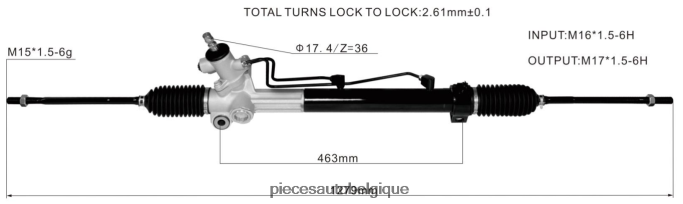 crémaillère de direction assistée 44250-48051 44250-48050 44200-48051 JBFR6V2459 Pièces Automobiles Charleroi TOYOTA