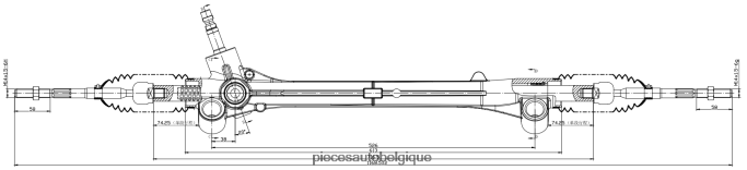 crémaillère de direction assistée 44250-52010 44250-52340 44250-52200 JBFR6V2452 Pieces Moto Belgique TOYOTA