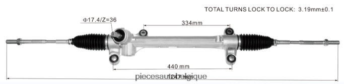 crémaillère de direction assistée 45510-02490 JBFR6V2442 Pieces Moto Belgique TOYOTA