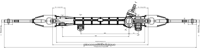crémaillère de direction assistée 45510-12290 JBFR6V2479 Pièces Automobiles Charleroi TOYOTA