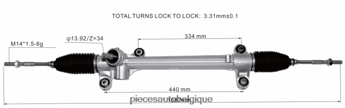crémaillère de direction assistée 45510-47030 45510-47020 JBFR6V2444 Accessoires Auto Belgique TOYOTA