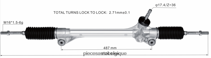 crémaillère de direction assistée 45510-48020 JBFR6V2515 Pieces Voitures Belgique TOYOTA