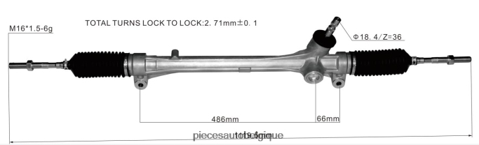 crémaillère de direction assistée 45510-48070 JBFR6V2520 Pièces Automobiles Pas Chères TOYOTA